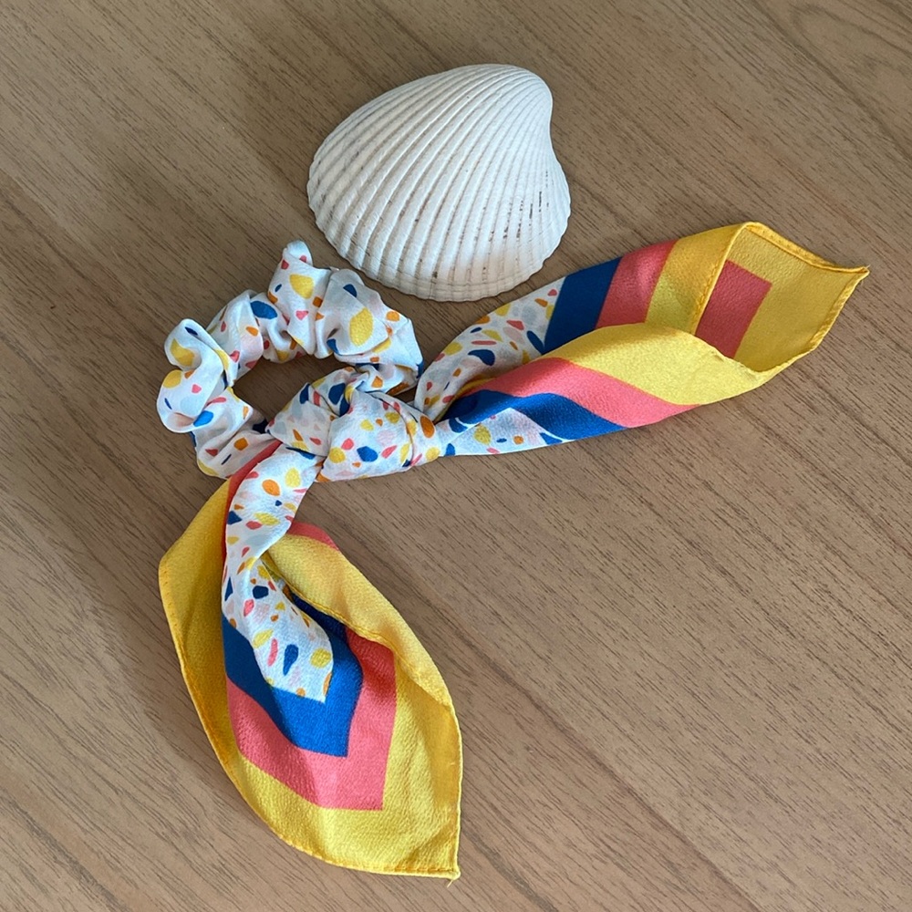 Terrazzo Scarf Scrunchie NWOT